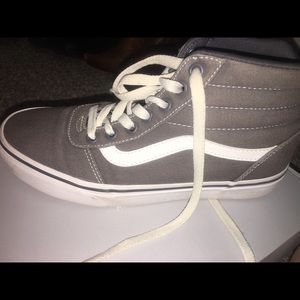 Used Gray High Top Vans